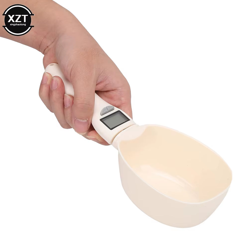 Pet Food Measuring Scoop Electronic Dog Cat Food Measuring Cup Digital Spoon Scale Kitchen Food Scale with LED Display ﻿
